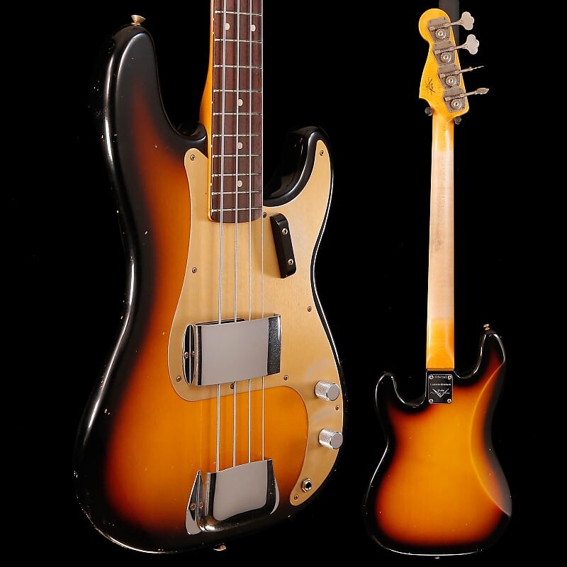 

Fender Custom Shop Ltd Ed 1959 Precision Bass Journeyman, Sunburst 8lbs 13.9oz Ltd Ed 1959 Precision Bass Journeyman, Sunburst 731 8lbs 11.5oz