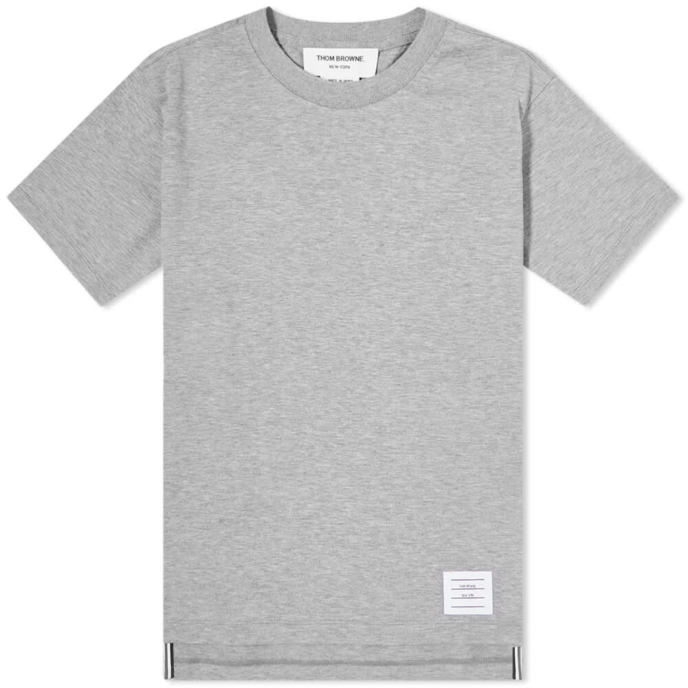 

Футболка Thom Browne Relaxed Side Split Tee, Серый