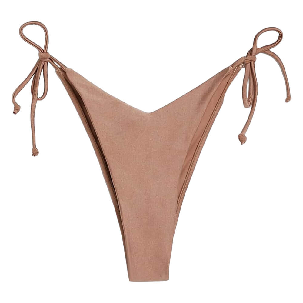 

Плавки Bershka Bikini Shiny, бежево-коричневый