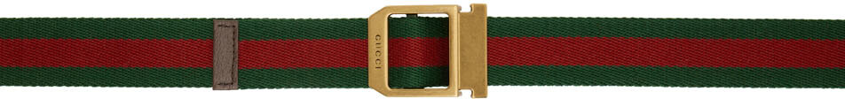 

Ремень в красно-зеленую полоску Gucci