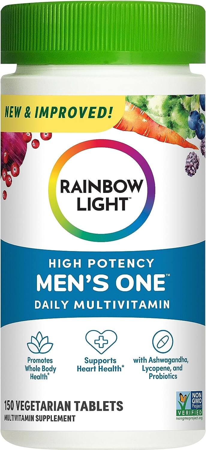 Мультивитамины для мужчин Rainbow Light High Potency Immune Support Non-GMO Vegetarian, 150 таблеток цена и фото