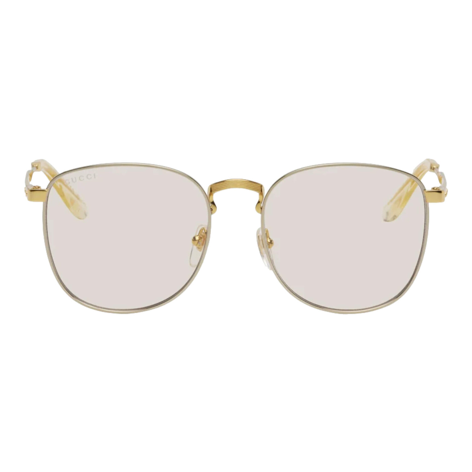 

Солнцезащитные очки Gucci Square, золотой