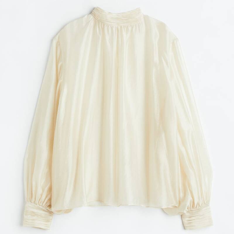 

Блузка H&M Voluminous, светло-бежевый