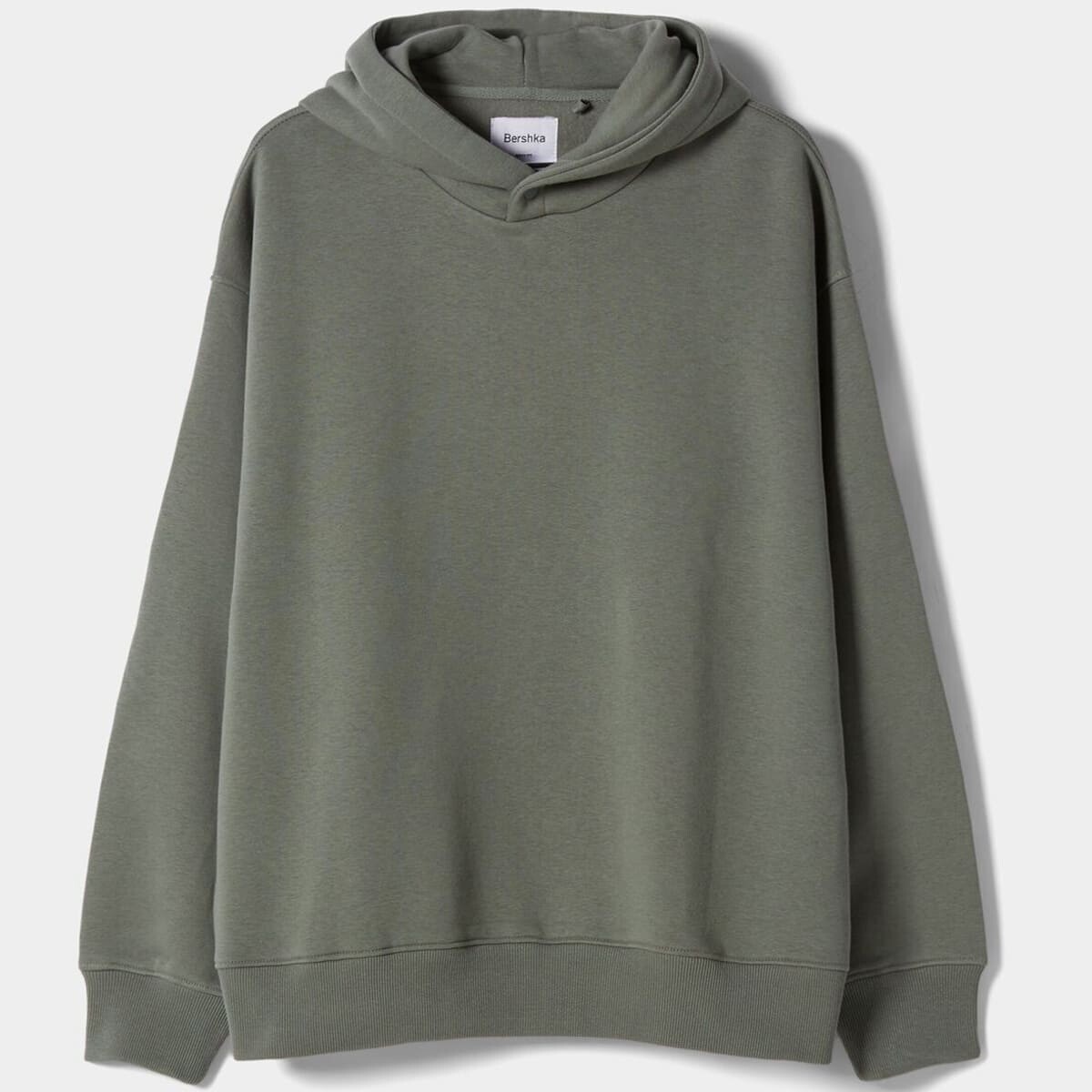 

Худи Bershka Boxy Fit, хаки