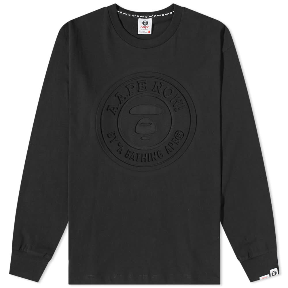 

Футболка AAPE Long Sleeve Basic Stamp Tee, Черный