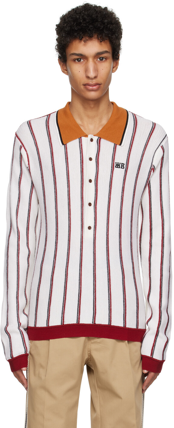 

Эксклюзивное поло Uriah Off-White от SSENSE Wales Bonner, Коричневый