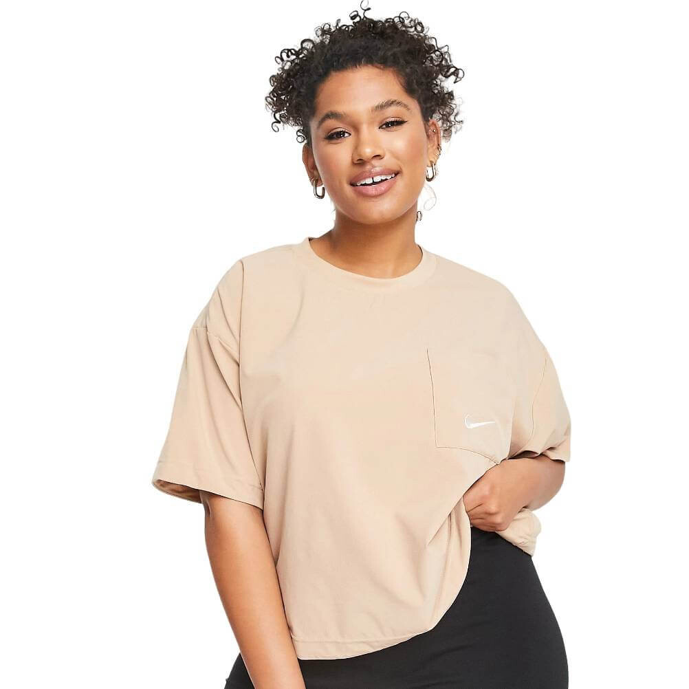 

Футболка Nike Plus Everyday Modern Boxy Crop, коричневый