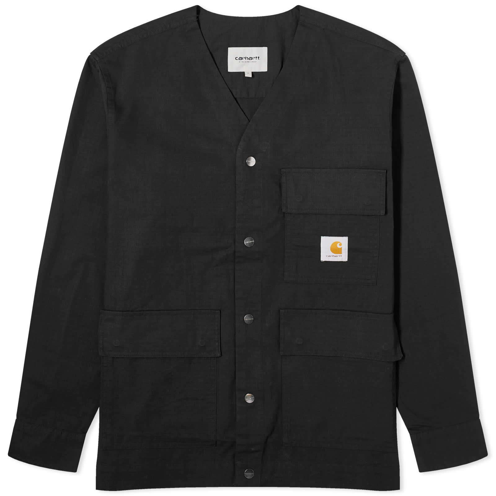вельветовая куртка рубашка carhartt wip whitsome изумрудный Куртка-рубашка Carhartt Wip Elroy, черный