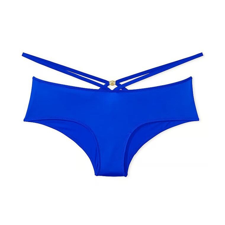 

Трусы Victoria's Secret Icon Very Sexy Strappy Detail Lace Cheeky, синий