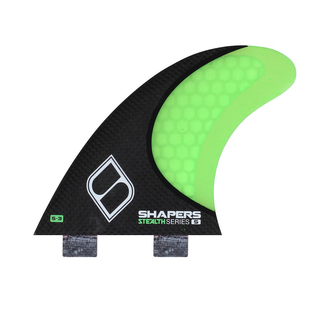 Киль для серфинга Shapers Stealth S3 Thruster, зеленый