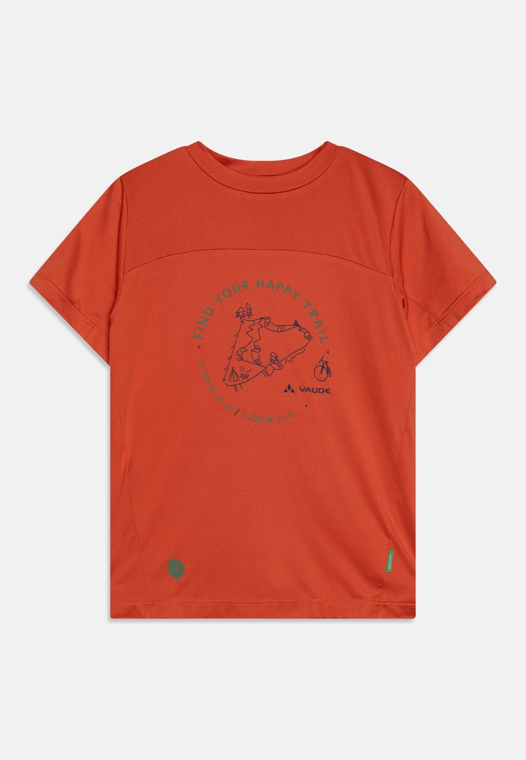 

Футболка с принтом KIDS SOLARO UV UNISEX Vaude, цвет hotchili