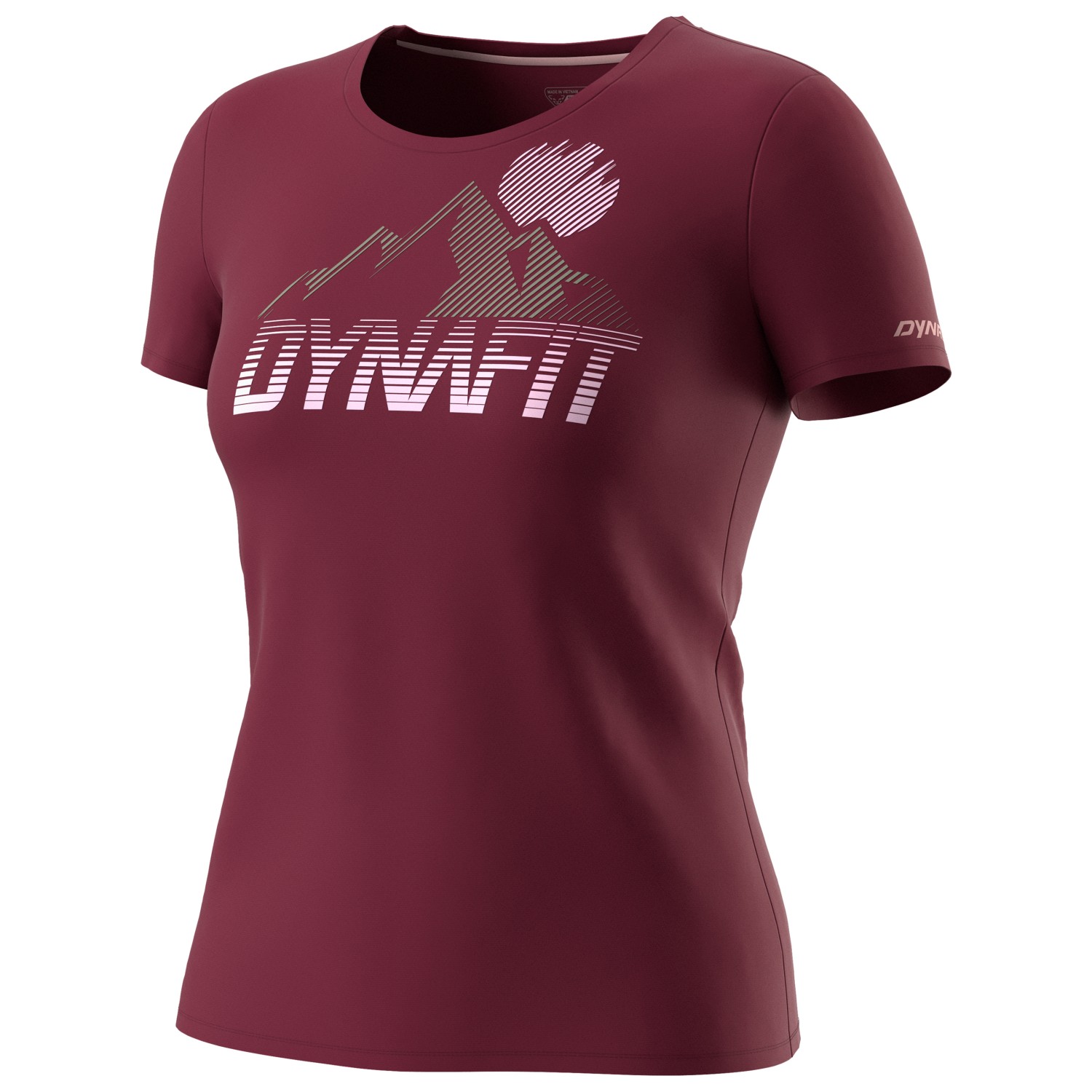 Функциональная рубашка Dynafit Women's Transalper Graphic S/S Tee, цвет Burgundy/6370