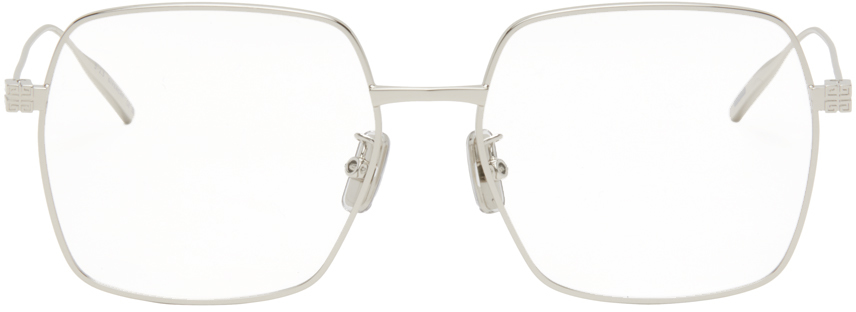 Серебряные квадратные очки Givenchy