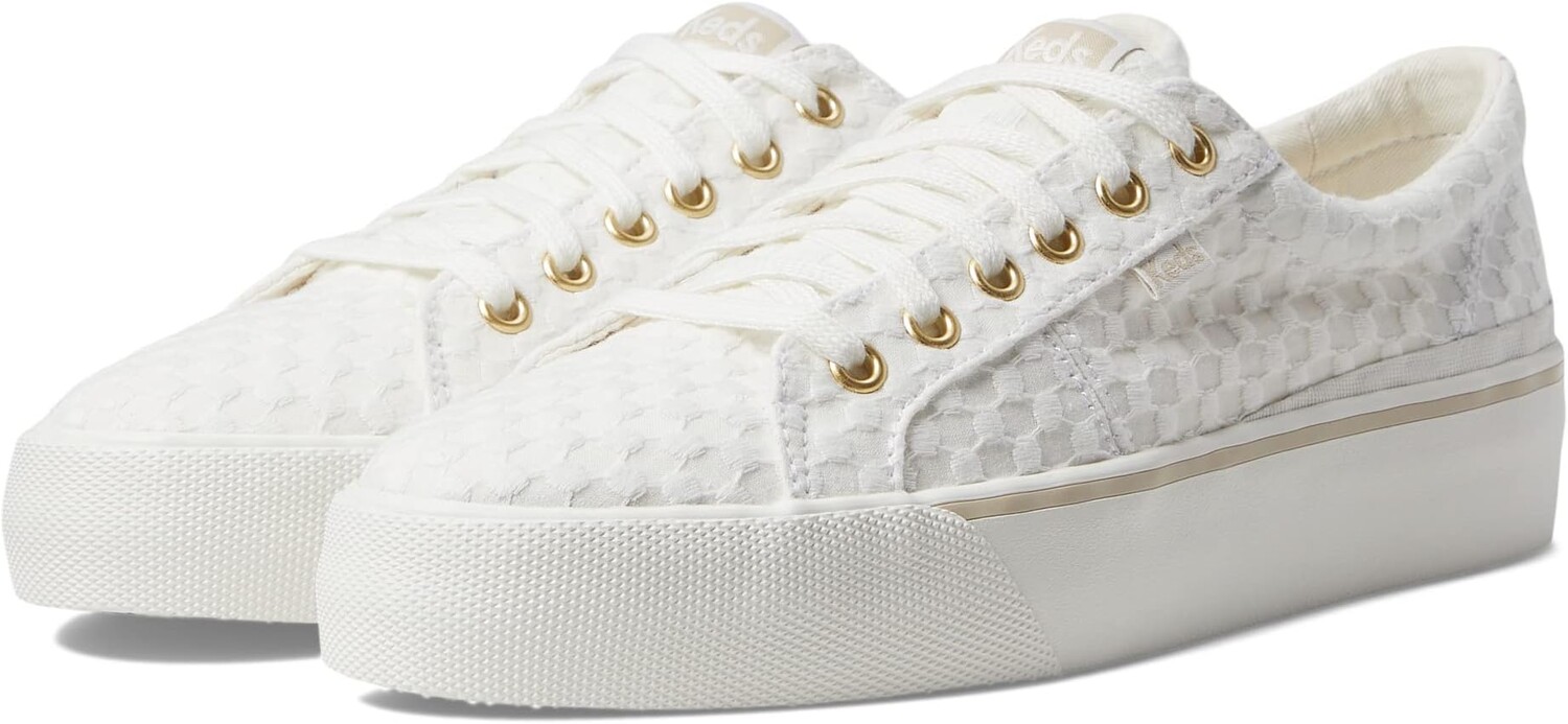

Кроссовки Keds Jump Kick Duo Lace Up, цвет Snow White Dot Eyelet