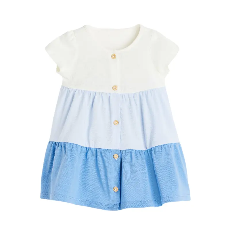 

Платье детское H&M Button-front, белый/голубой