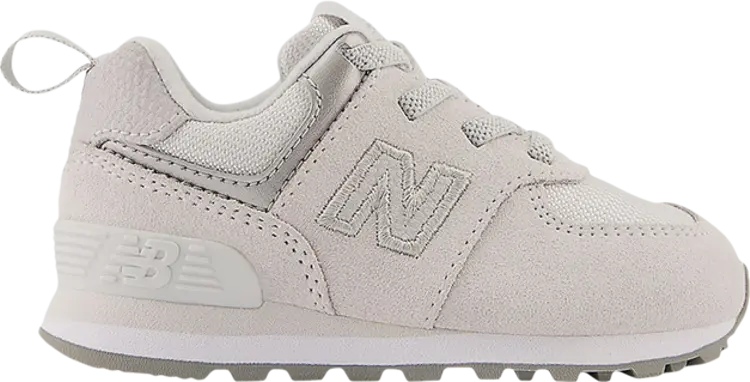 

Кроссовки New Balance 574 Bungee Lace Toddler Wide 'Summer Fog', серый