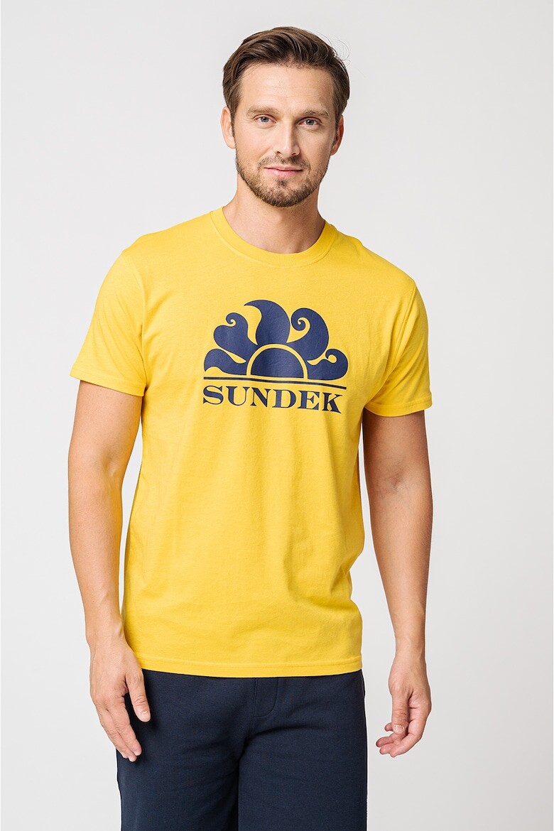 

Футболка New Simeon с логотипом и овальным вырезом Sundek, желтый
