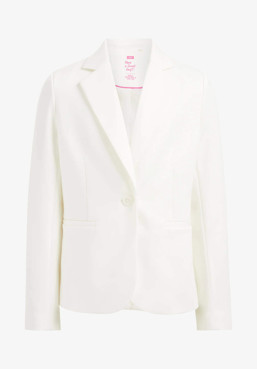 

Блейзер WE Fashion Regular Fit Stretch, белый