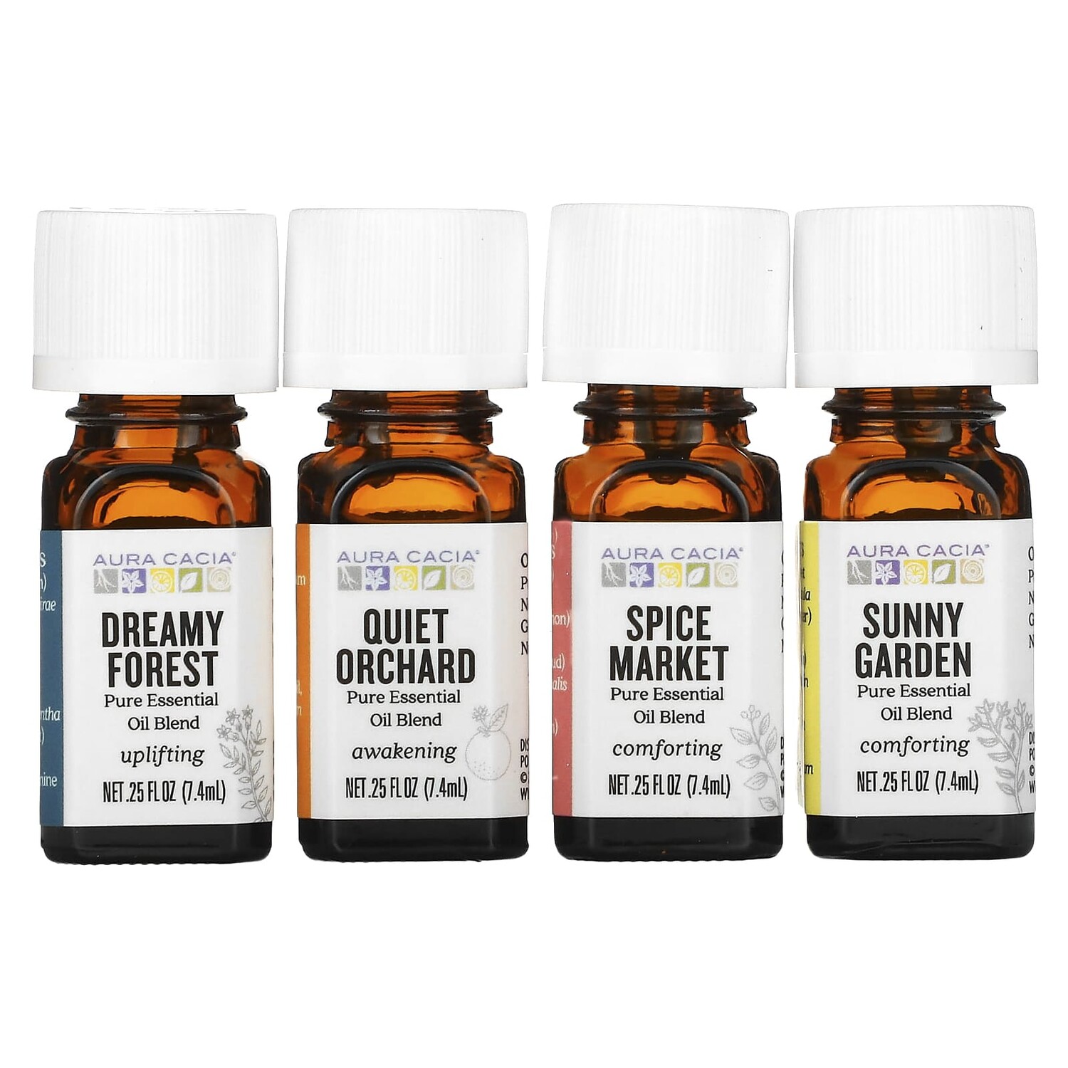 

Эфирные Масла Aura Cacia, 4 флакона по 7,4 мл