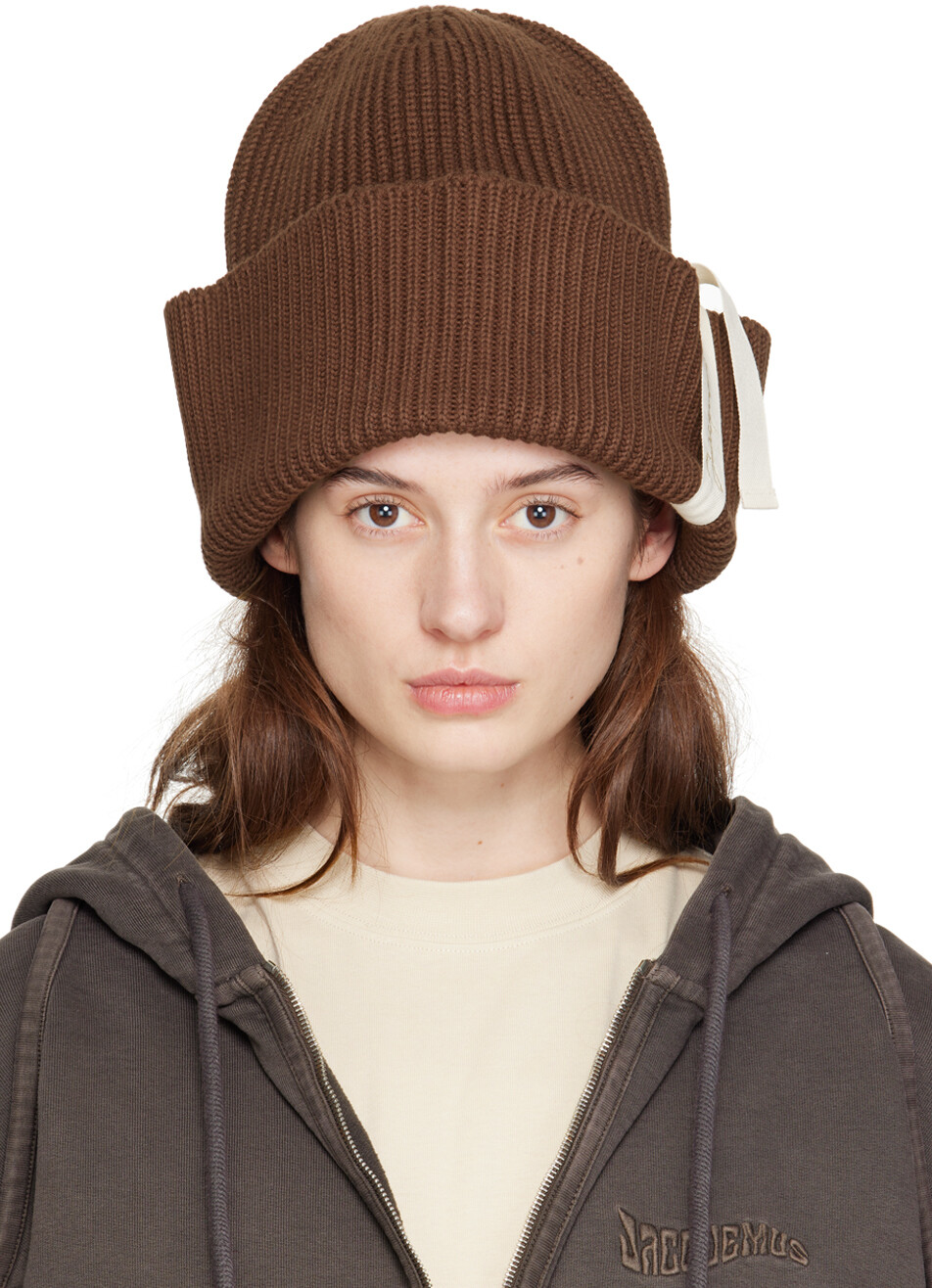 

Коричневая шапка Le Raphia 'Le Bonnet Pipa' Jacquemus
