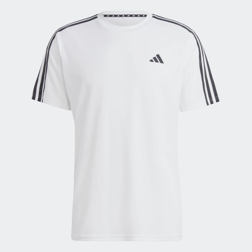 

Футболка Adidas Train Essentials 3-Stripes Training, белый/черный