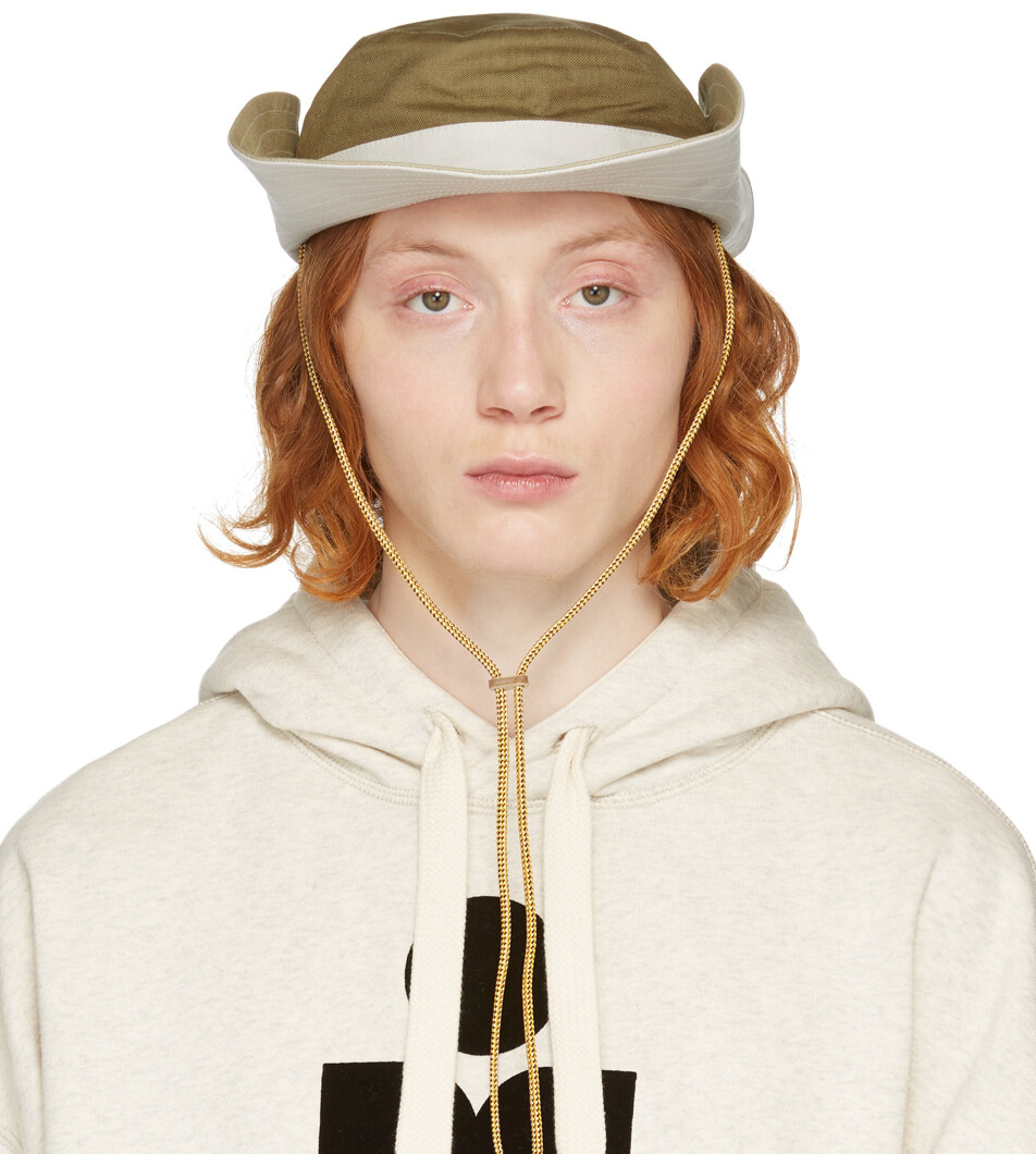 

Бежевая панама Cavianoh из плотной ткани Isabel Marant