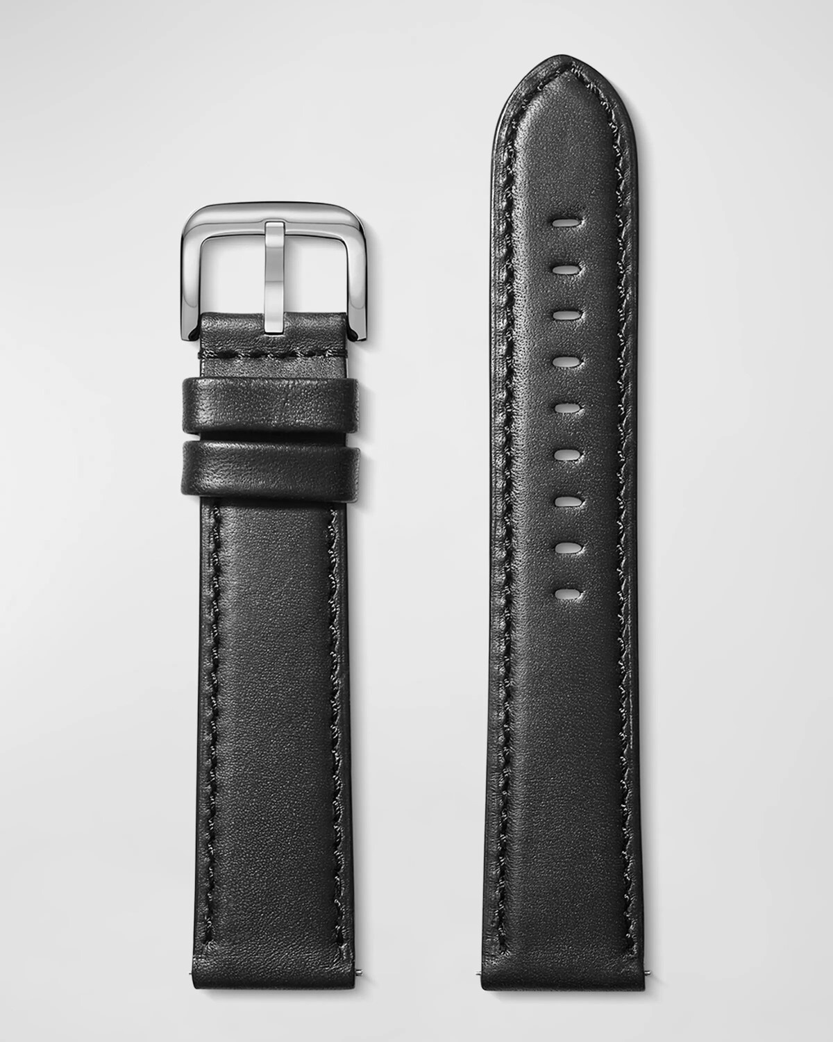 

Мужской кожаный ремешок для часов XL, 22 мм Shinola, цвет Black