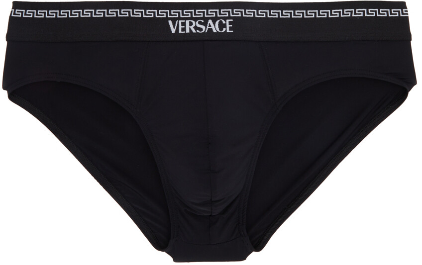 

Черные нейлоновые трусы Versace Underwear