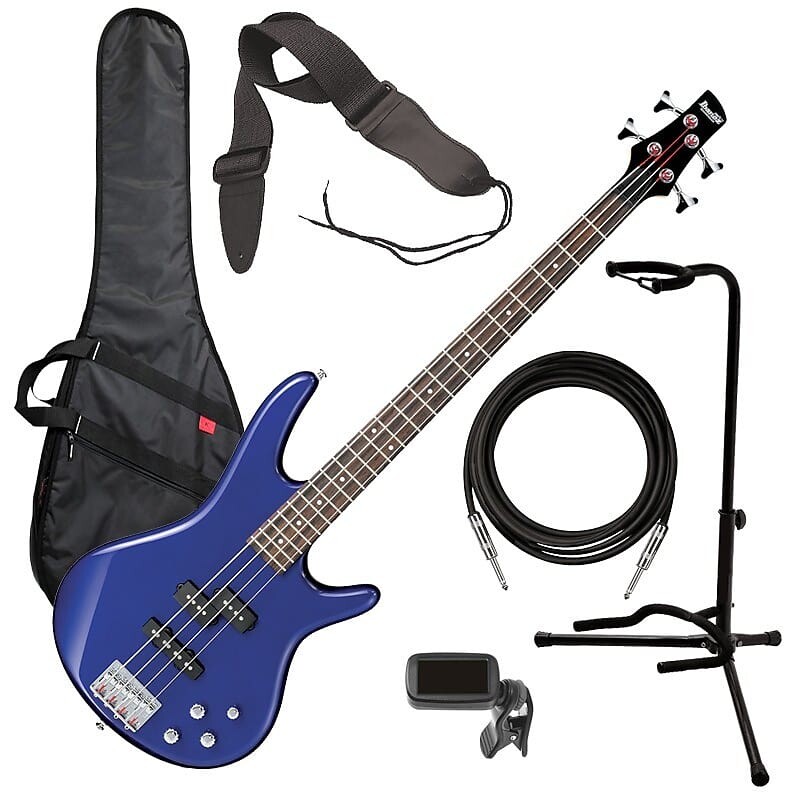 

Ibanez GSR200 4-х струнная бас-гитара - Jewel Blue BASS ESSENTIALS BUNDLE