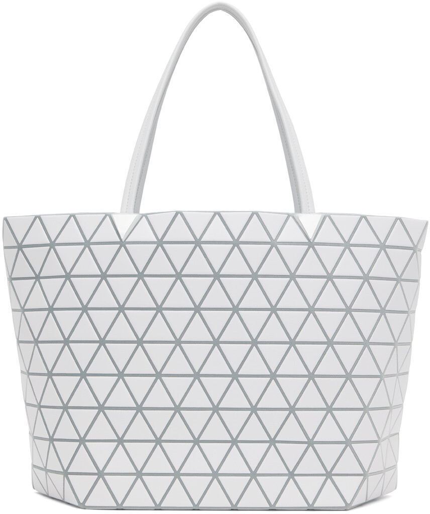 

Белая матовая большая сумка Bateau Bao Bao Issey Miyake, Белый