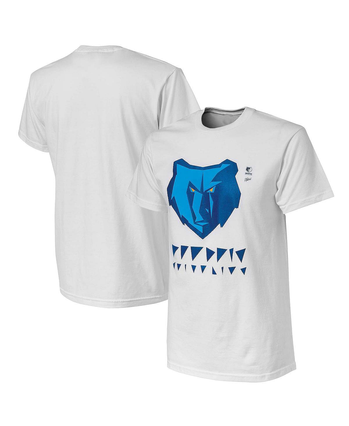 Мужская футболка nba x naturel white memphis grizzlies no caller id NBA Exclusive Collection, белый