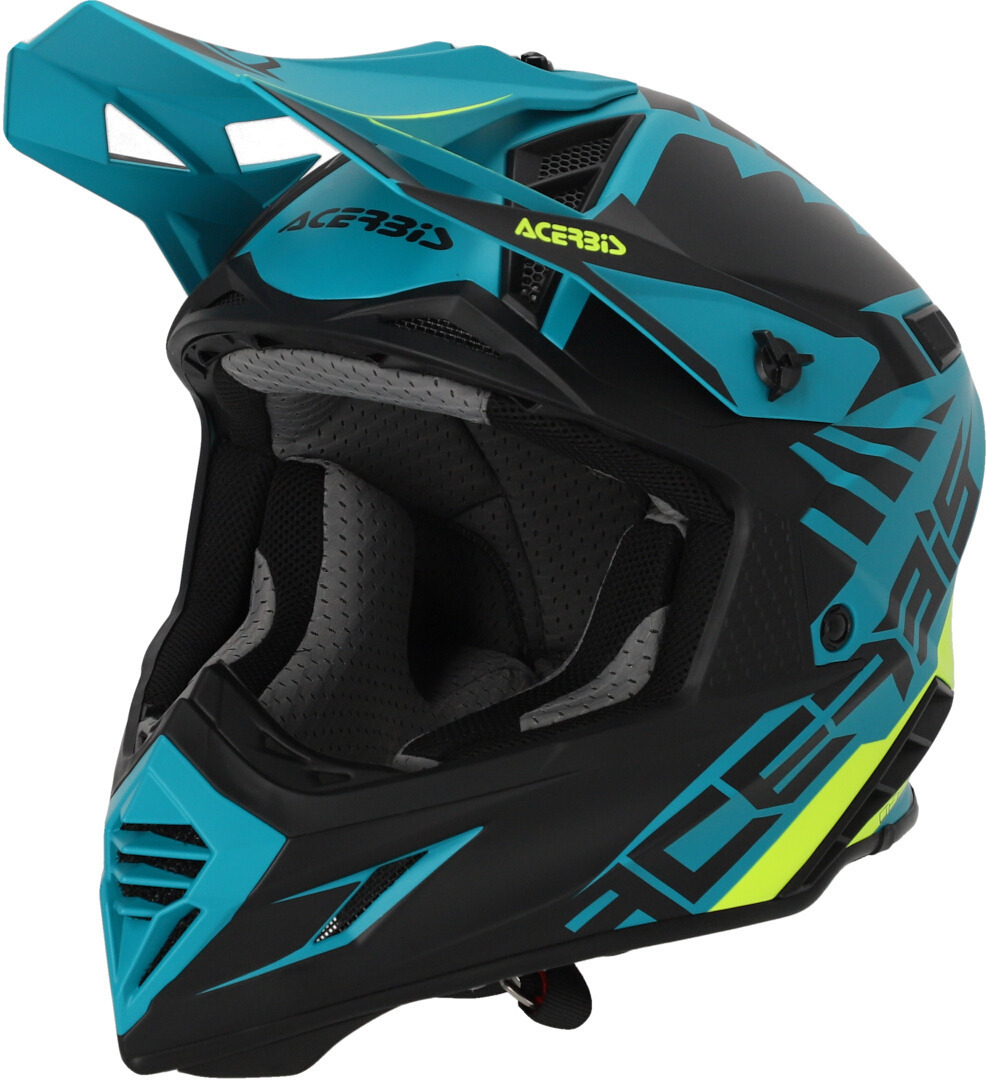 Шлем Acerbis X-Track 2023 для мотокросса, зеленый/черный x track 2023 шлем для мотокросса acerbis черный неоново зеленый