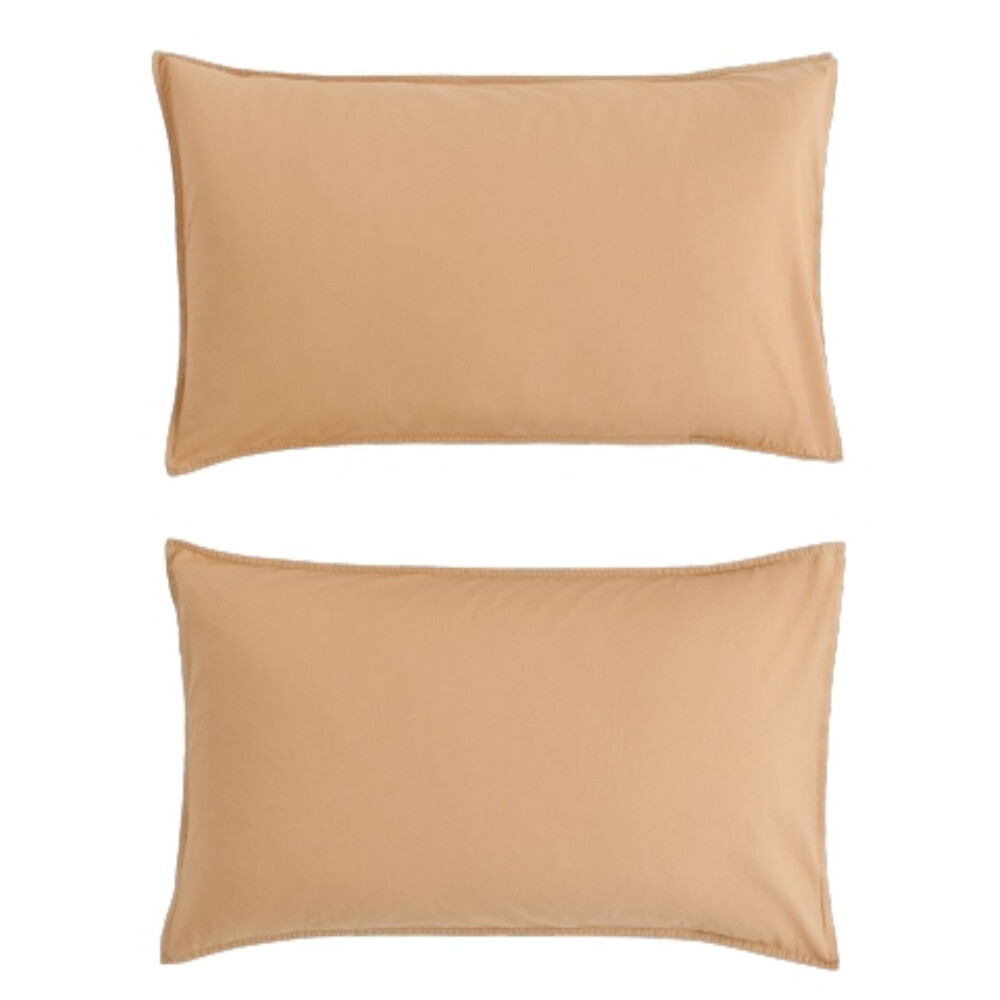 

Комплект наволочек хлопок со строчкой H&M Home Cotton, 2 предмета, желтый