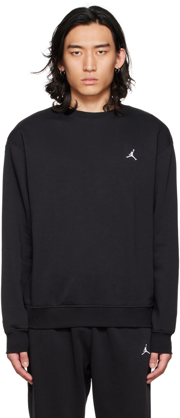 

Черный свитшот с круглым вырезом Nike Jordan