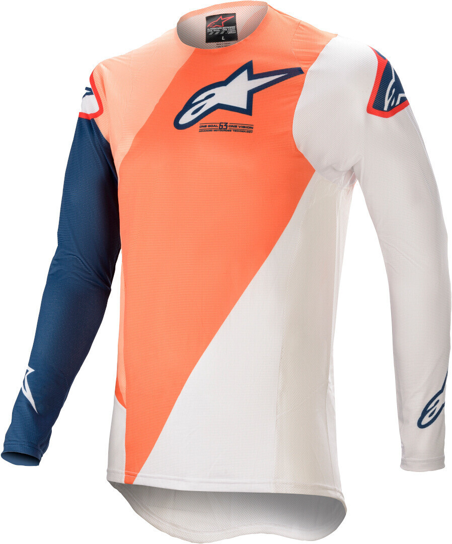 

Джерси Alpinestars Supertech Blaze, оранжевый/белый/синий