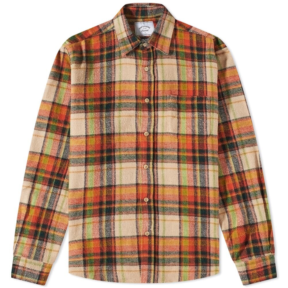 

Рубашка в клетку Plug Portuguese Flannel, Коричневый