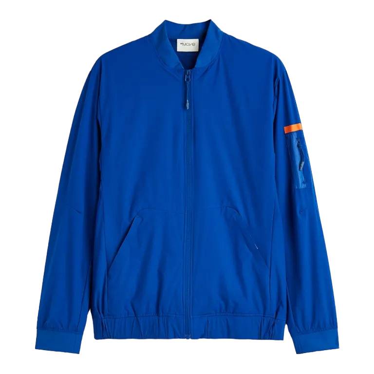 Куртка H&M Water-Repellent Running, ярко-голубой куртка oysho water repellent running розовый