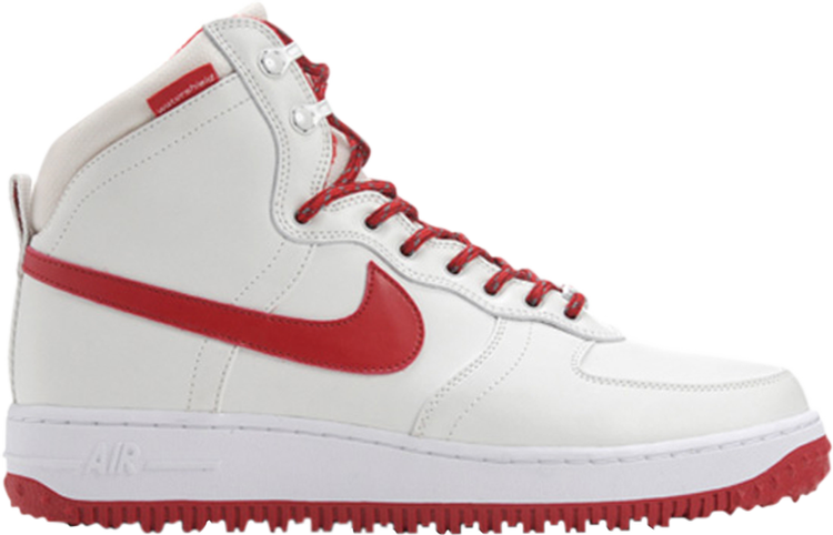 Nike air force store white gym red