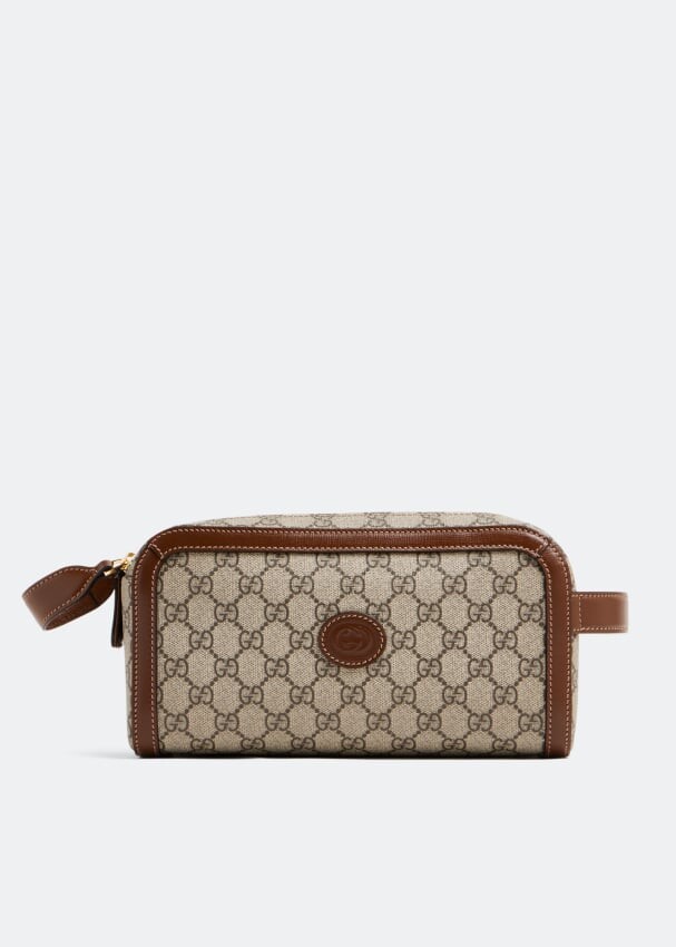 

Сумка GUCCI Interlocking G toiletry case, бежевый
