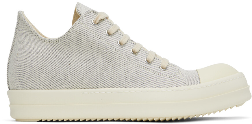 

Серые низкие кеды Rick Owens Drkshdw