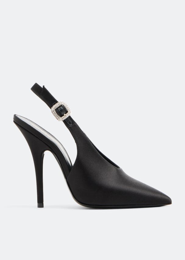 

Туфли SAINT LAURENT Yasmeen slingback pumps, черный