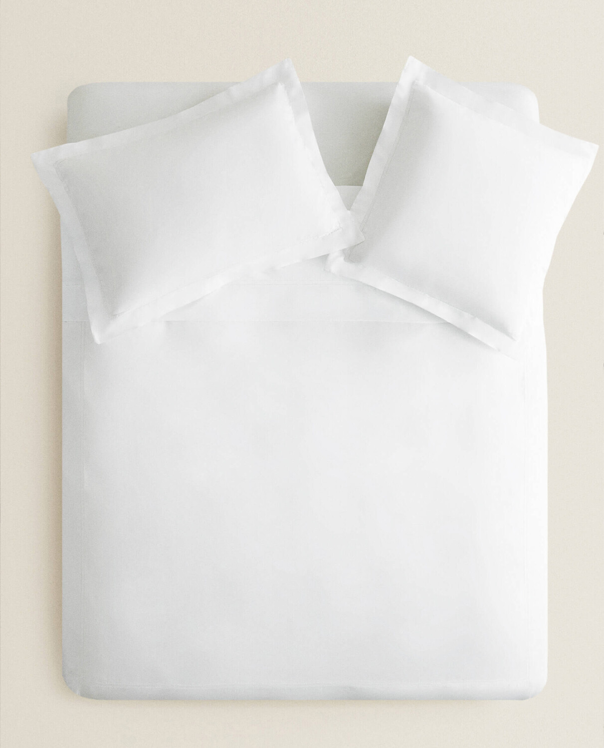 

Пододеяльник Zara Home Sateen With Double Hemstitching, белый