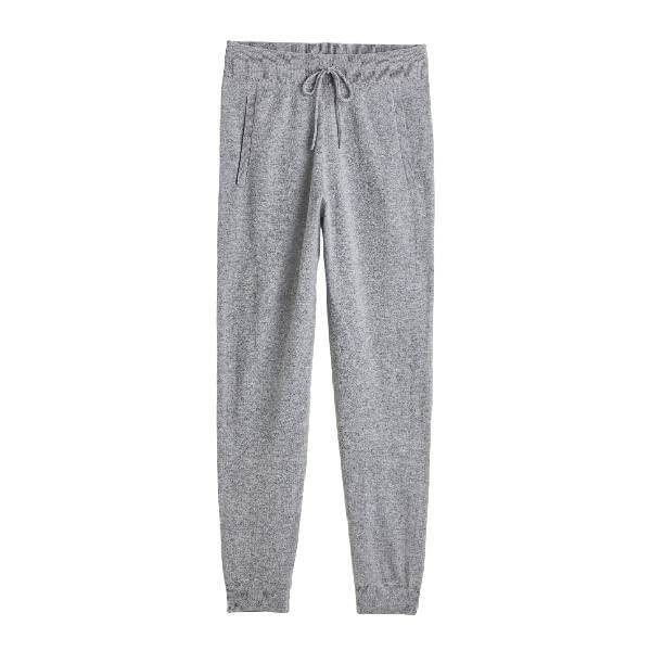 

Джоггеры H&M Merino Wool Joggers, серый меланж