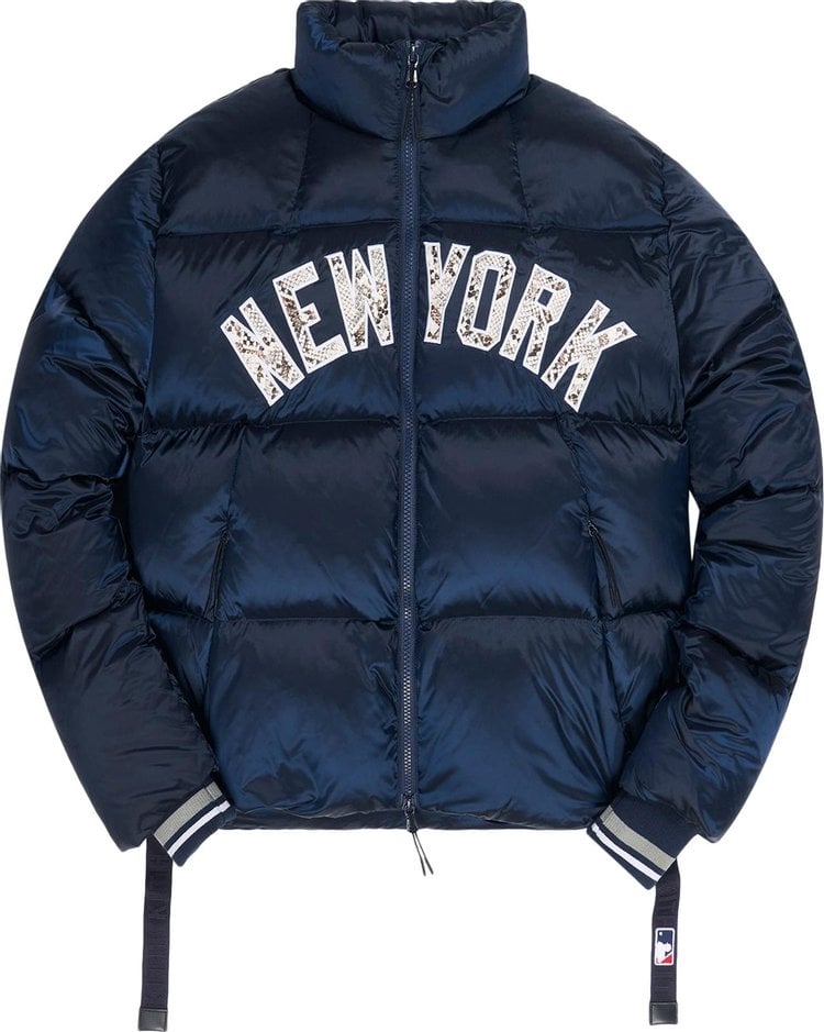 Пуховик Kith For Major League Baseball New York Yankees Midi Puffer Jacket 'Navy', синий - фото