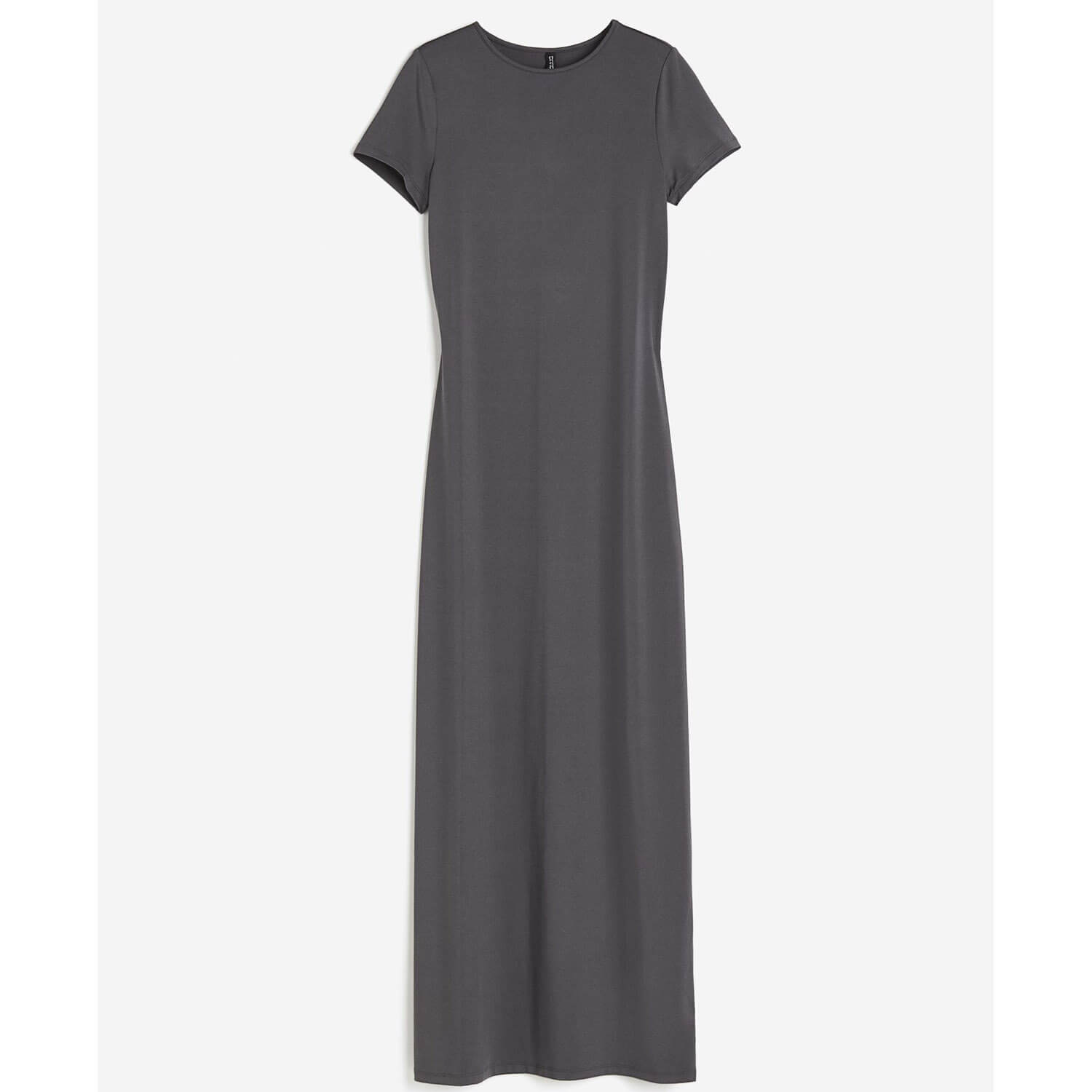 Платье H&M Jersey Bodycon, темно-серый платье длинное круглый вырез короткие рукава с напуском 52 зеленый