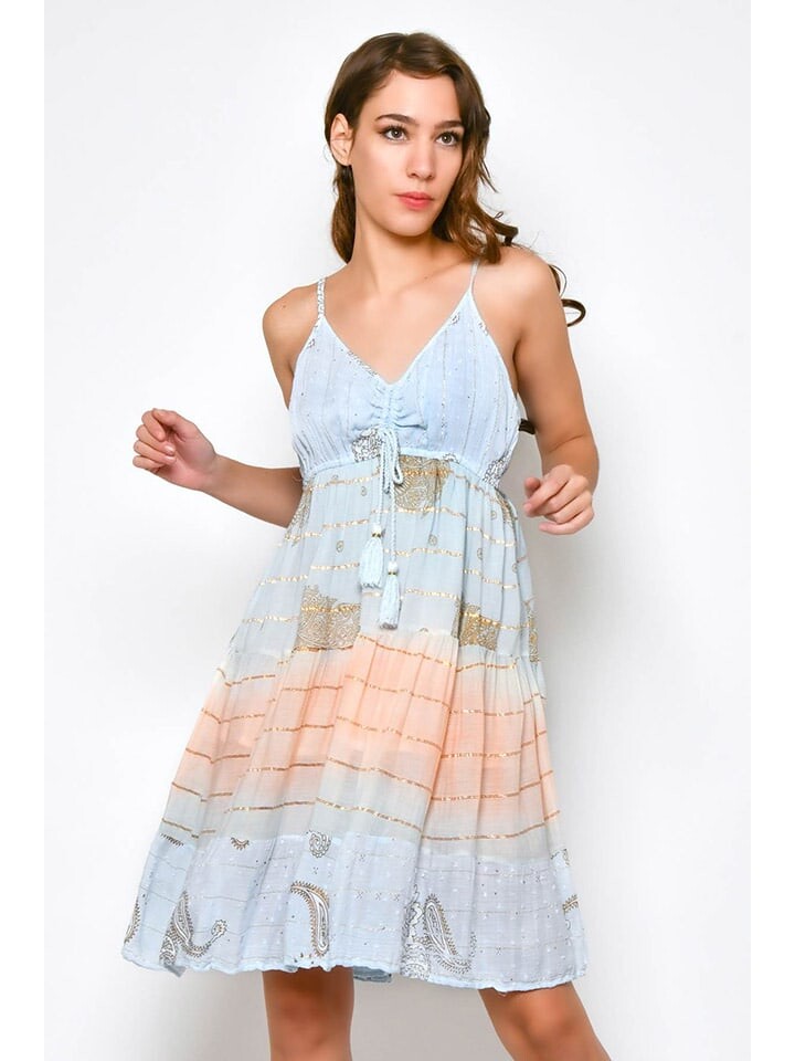 

Короткое платье HHG, цвет hellblau/apricot