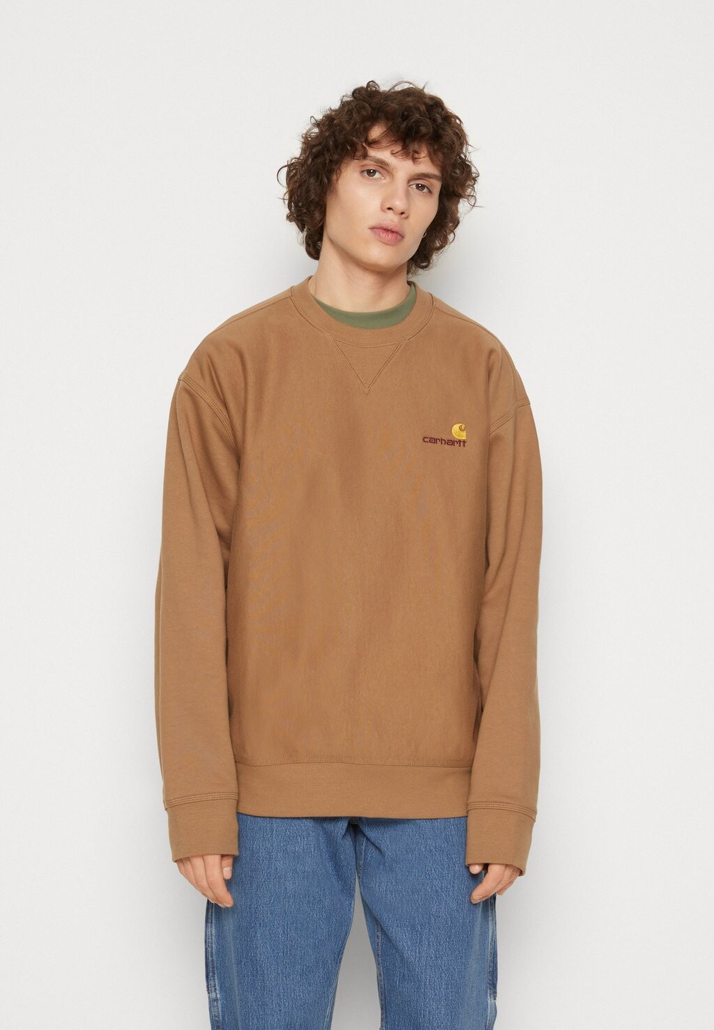 

Толстовка Carhartt WIP, светло-коричневый