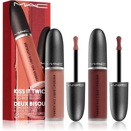 

Подарочный набор MAC Cosmetics Powder Kiss Liquid Duo — Kiss It Twice