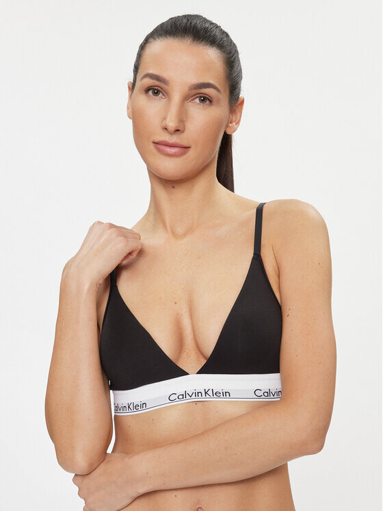 

Бюстгальтер без косточек Calvin Klein, черный