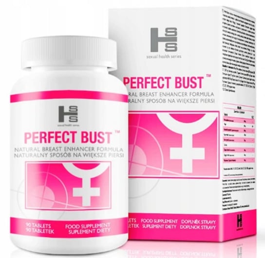 Sexual Health Series, Perfect bust пищевая добавка, естественным образом увеличивающая грудь, 90 таблеток